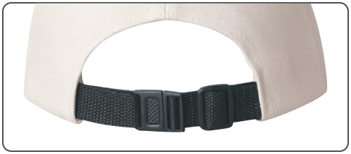 Nylon Back Strap with Plastic Snap Buckle